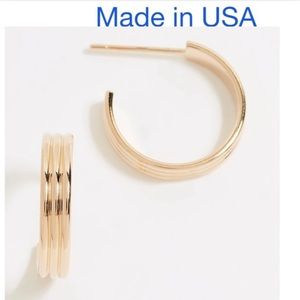 Perfect Size Yellow Gold Hoops